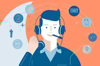 Illustration of a confident salesperson with a phone hea (2)