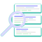 icon - magnifying glass over website content